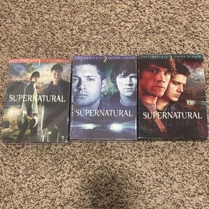 Supernatural Complete Seasons 1-3 DVD Box Set - Black/Blue Covers